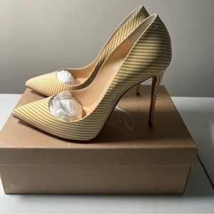 Christian Louboutin Pigalle follies patent stripes